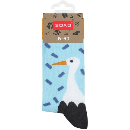 Skarpetki damskie kolorowe SOXO GOOD STUFF nie do pary snowboard