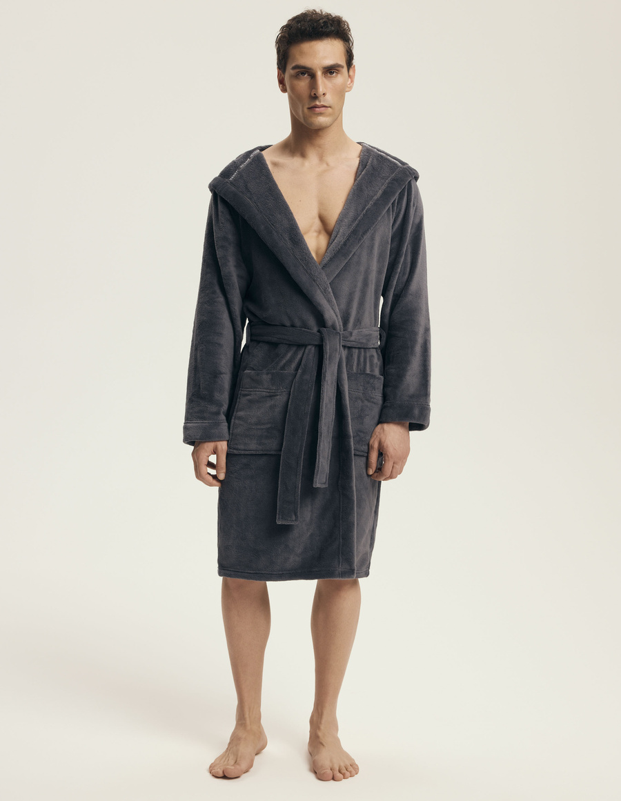 Szlafrok męski Vocal 43447 szary