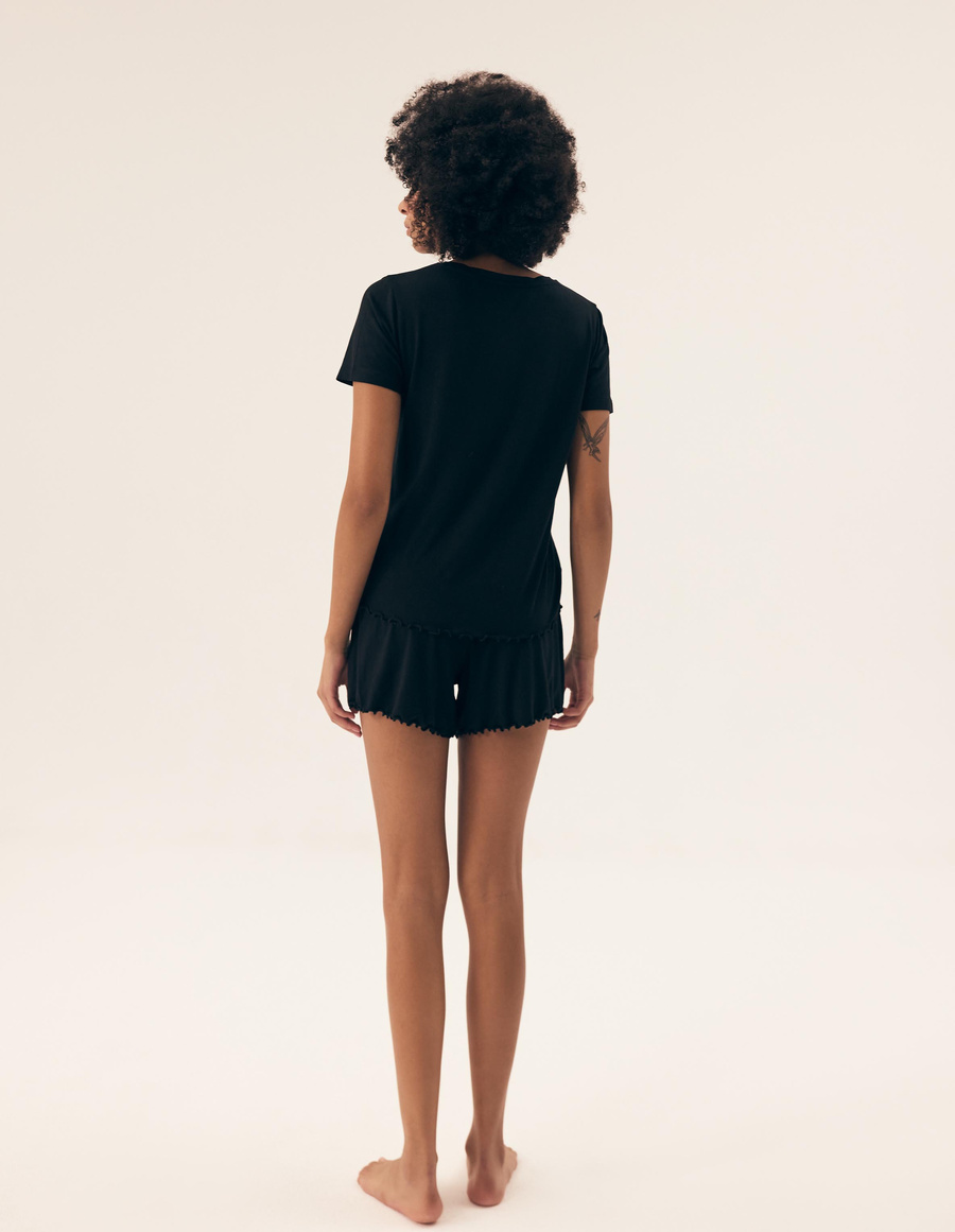 Damska piżama Noves 43022 czarna