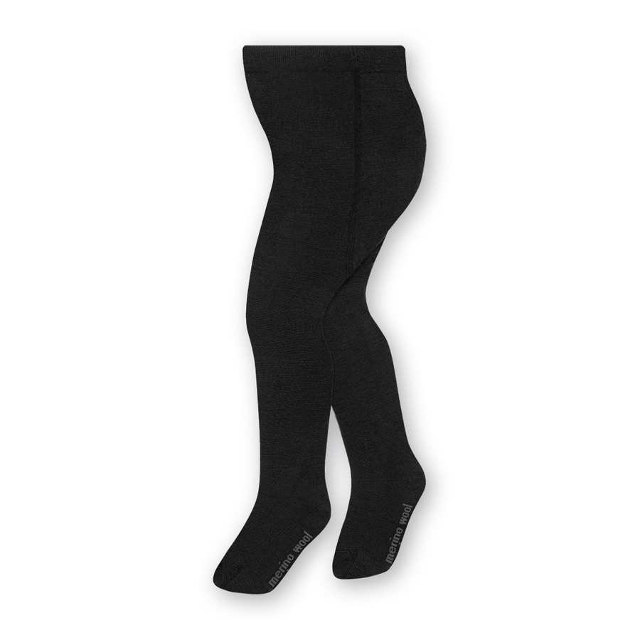 Merino Kids Rajstopki Czarne z Wełny