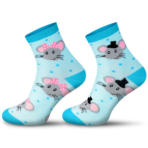 Skarpetki damskie nie do pary Myszki