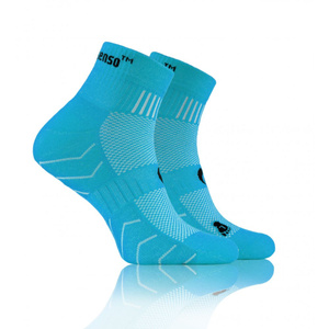 Szare oddychające skarpety męskie 88% bawełna AMZ Multicolor Sesto Senso – komfort dla biegaczy