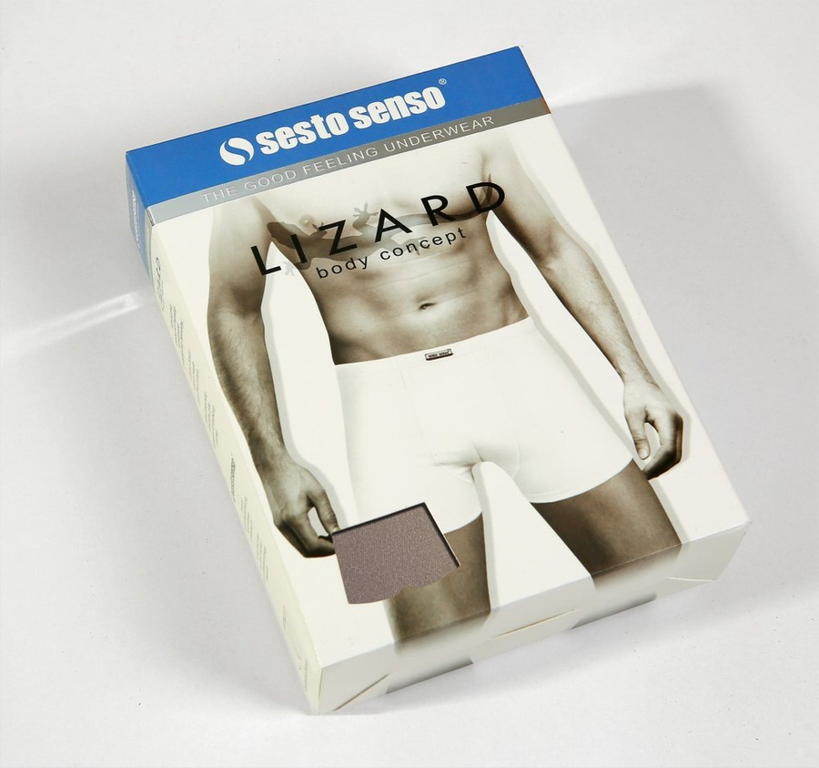 Beżowe bezuciskowe bokserki męskie 95% bawełna BM04 Sesto Senso – komfort i swoboda