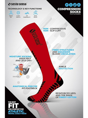 Skarpety Sportowe Podkolanówki Kompresyjne