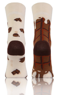 Długie Skarpetki Kolorowe Bawełniane Unisex 90% Bawełna z Zabawnym Wzorem Sesto Senso