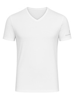 podkoszulek męski kr. rękaw dekolt-V wąs. ściągacz jersey 95% baw. 5% ela. 571-BIA-4/M