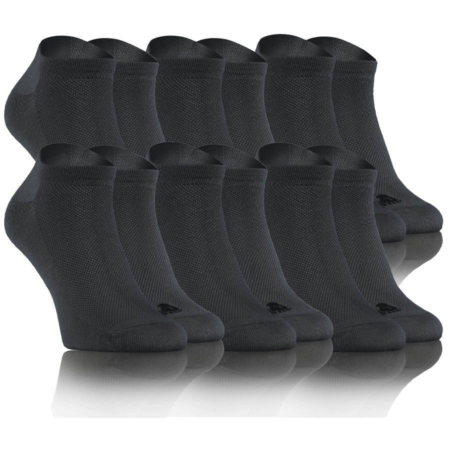 Grafitowe skarpetki stopki damskie męskie 6 par Sneakers Sesto Senso – codzienny komfort