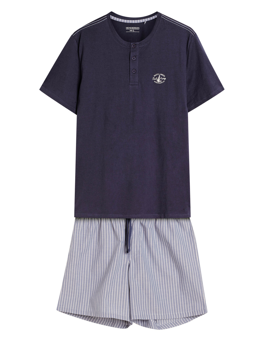 Piżama Męska Octave Bawełniana