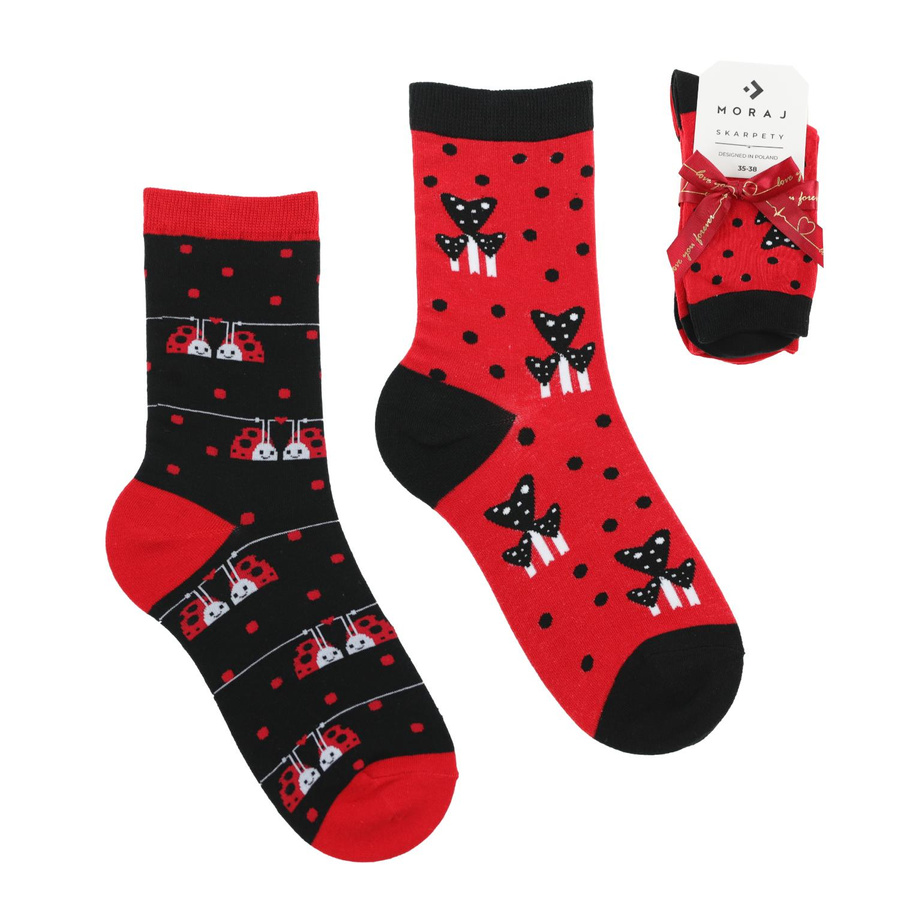Skarpetki damskie Walentynkowe 2-pak