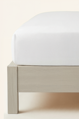 Prześcieradło Flanelowe Białe Z Gumką