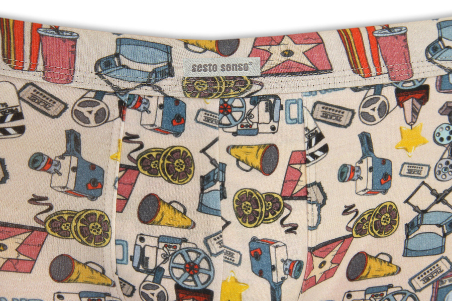 Kolorowe zabawne bokserki męskie 95% bawełna Funny 09 Sesto Senso – wyraź swój styl