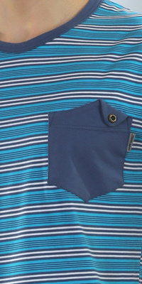 Piżama Męska Krótki Rękaw Krótkie Spodenki