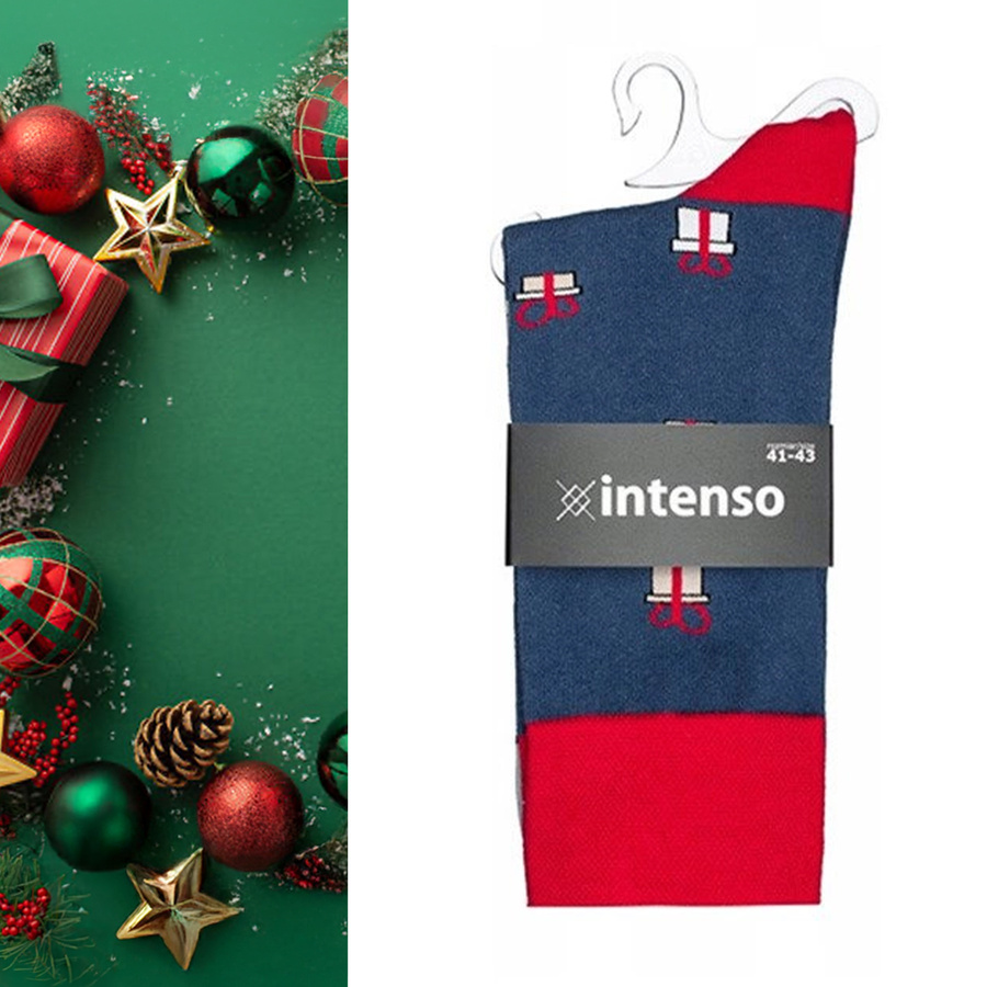 Kolorowe skarpety świąteczne ART. 1887 Intenso