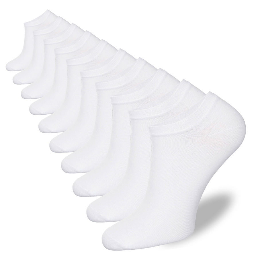 10x Stopki Męskie Bawełniane Gładkie