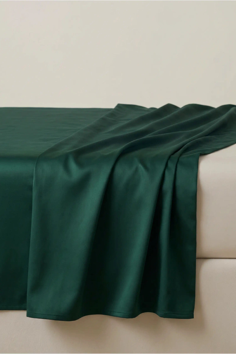 Prześcieradło Satyna Zielone