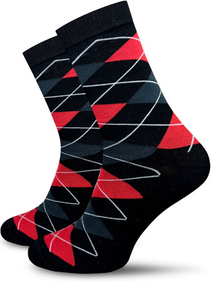 Skarpetki męskie wzorowane