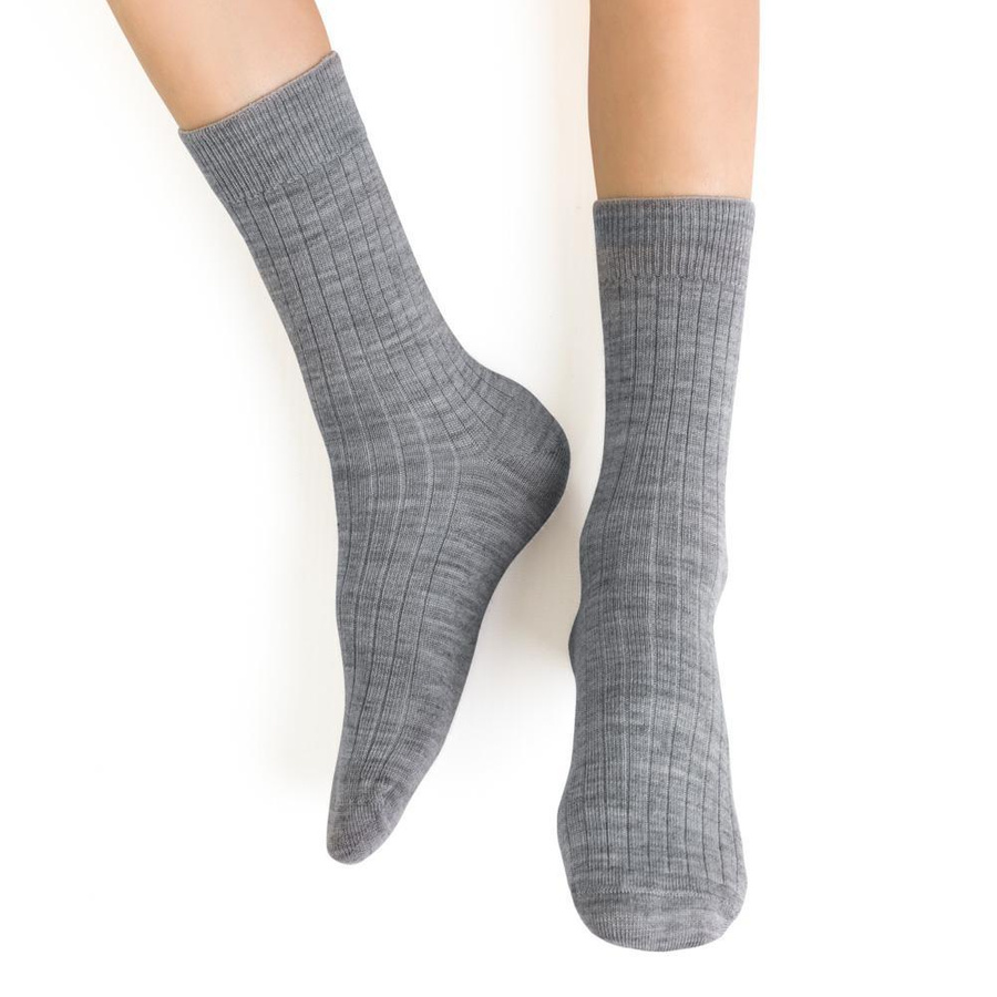 Czarne Skarpetki Dziecięce Merino Comfort