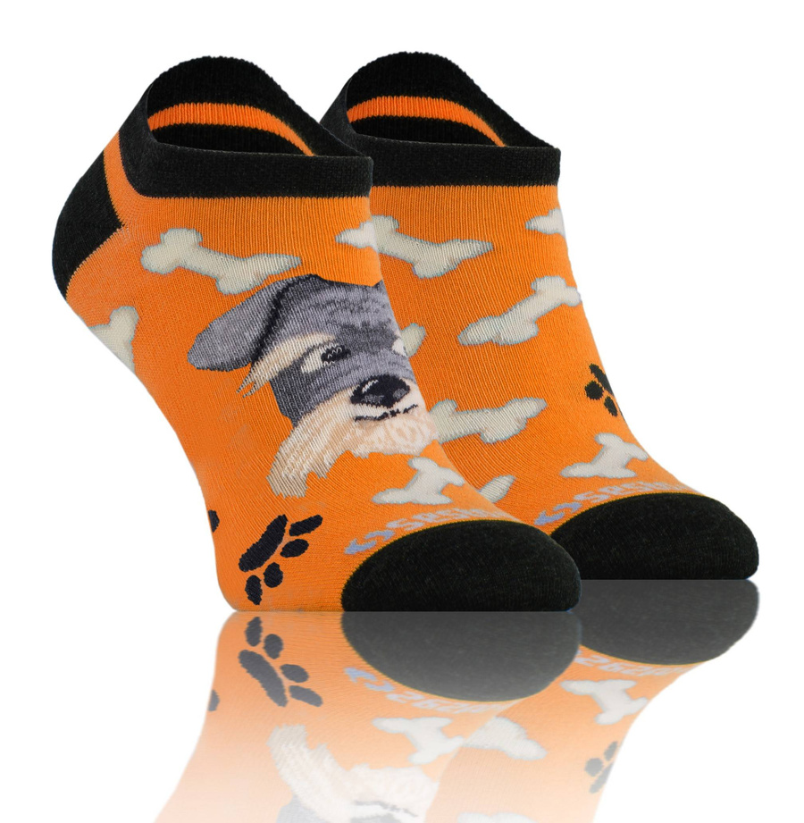 Piesek pomarańczowy skarpety stopki unisex 90% bawełna Finest Cotton Sesto Senso – styl i wygoda