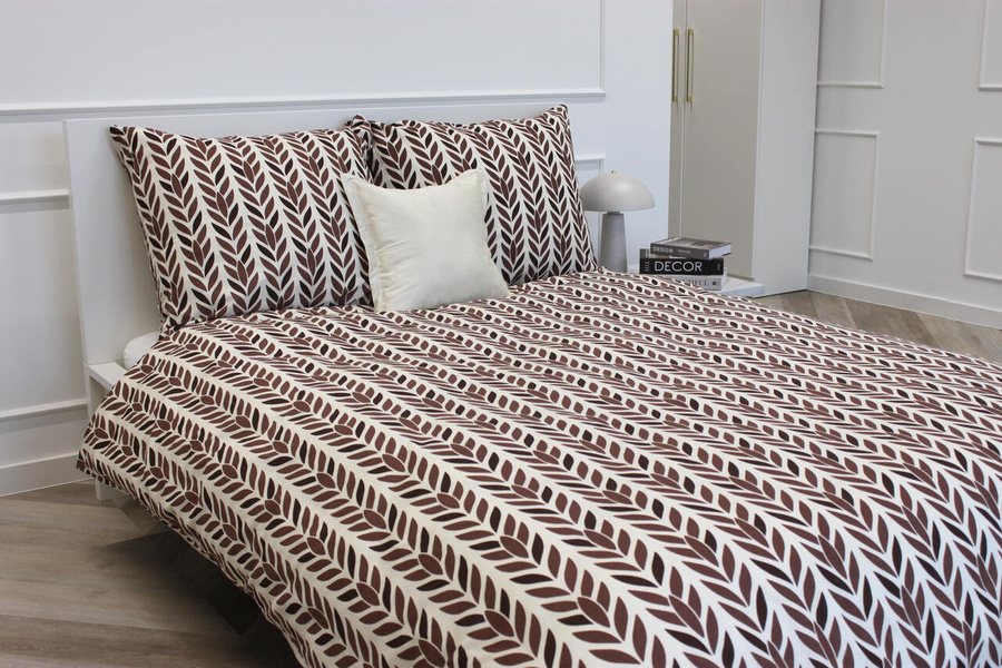 POŚCIEL BAWEŁNA KŁOS BEŻ