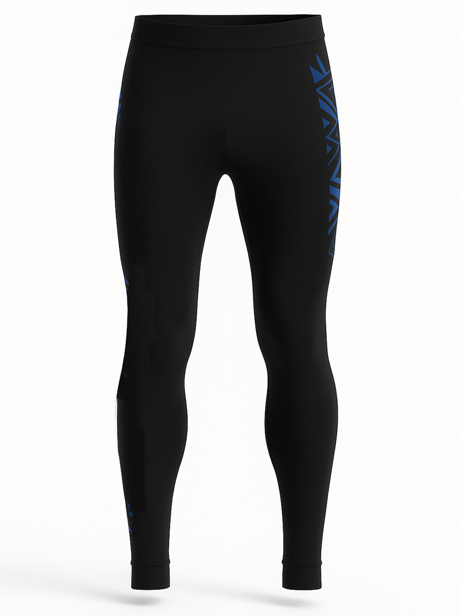 Czarna koszulka termoaktywna męska z wzorem Sestimi Underwear – komfort i ciepło.