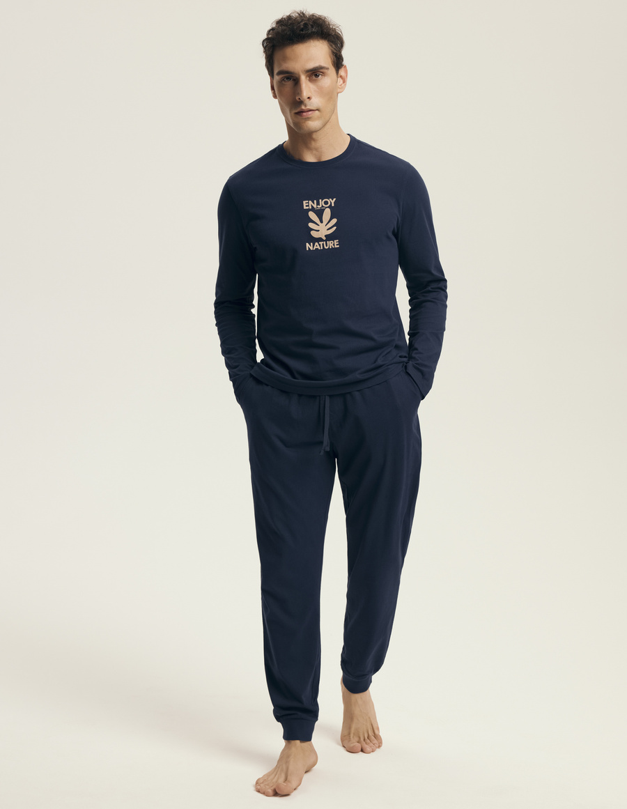 Piżama męska 43467 dark blue