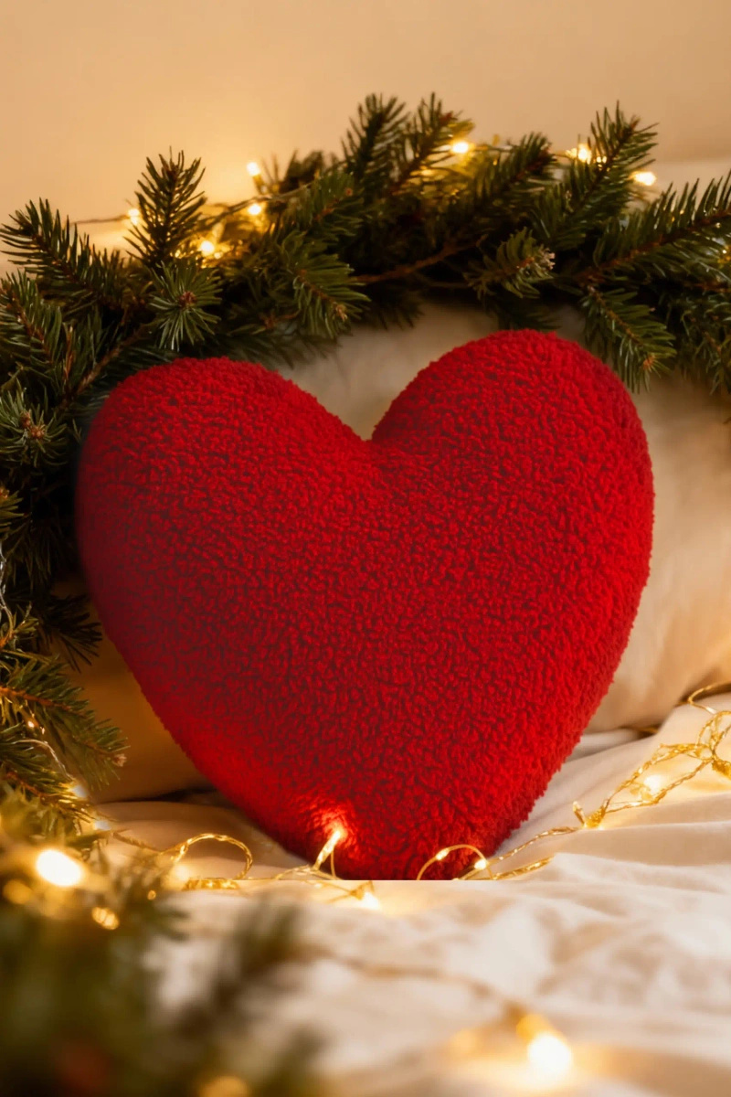 Poduszka Dekoracyjna Serce Czerwone