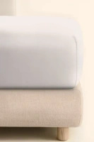 Prześcieradło Jersey Jasne Szare