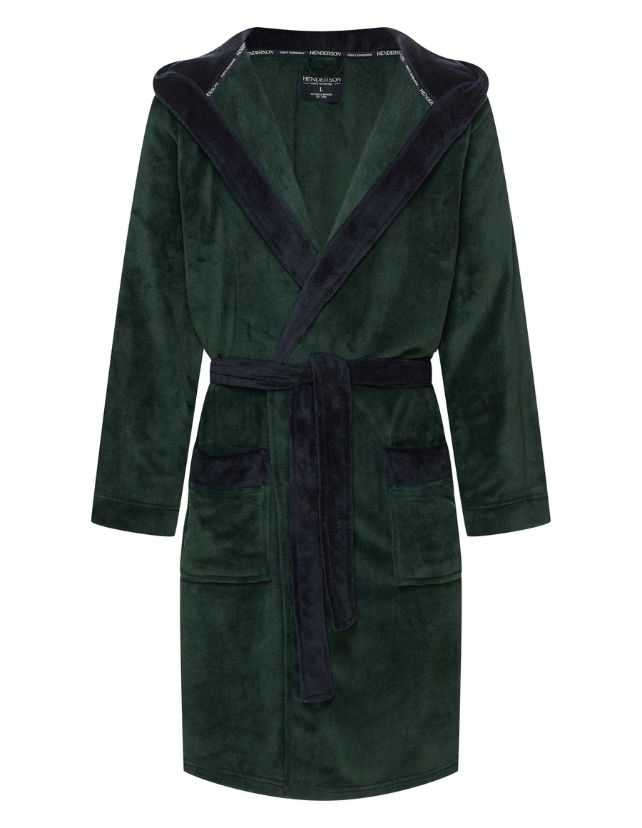 Szlafrok męski 43377 brązowy