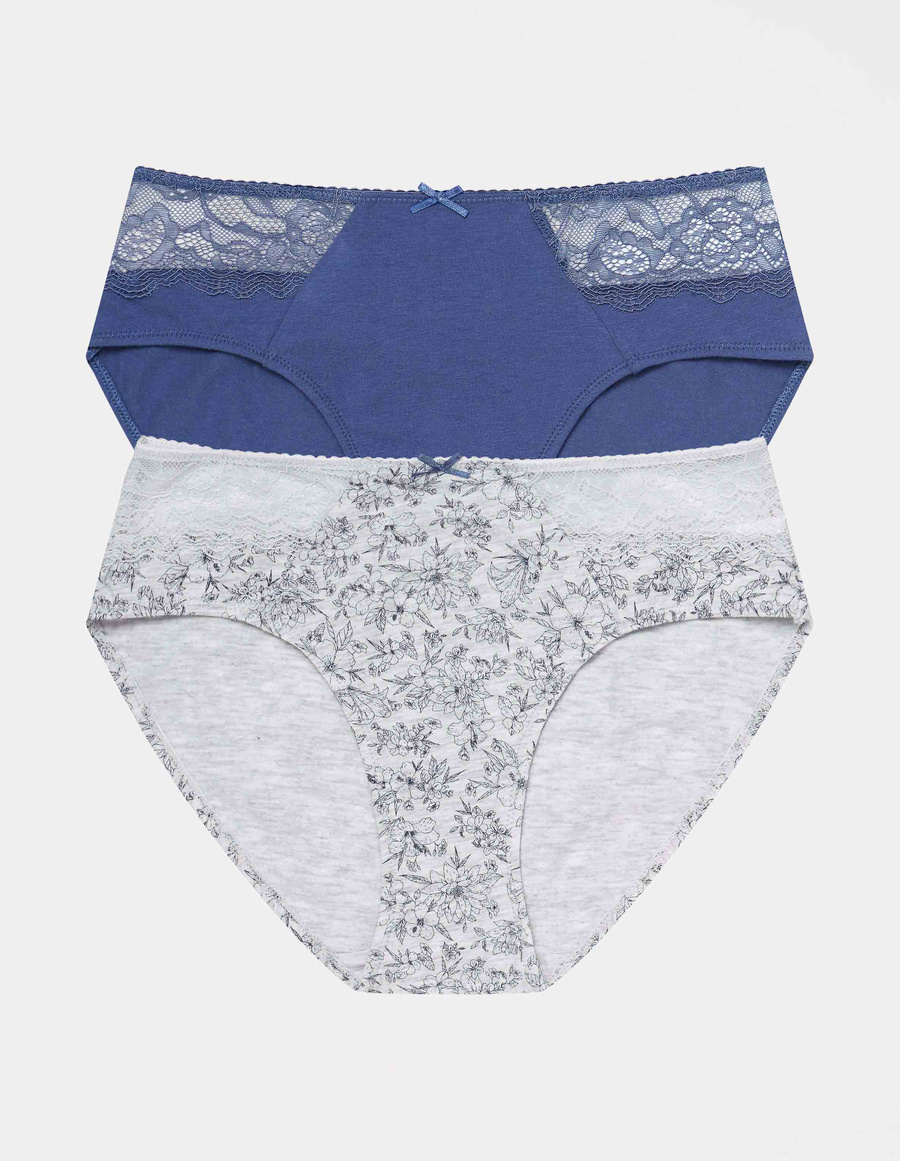 Majtki z wysokim stanem Hally 2-pak