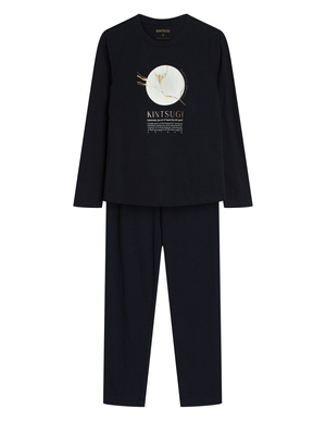 Damska piżama Dairoku 43727 czarna