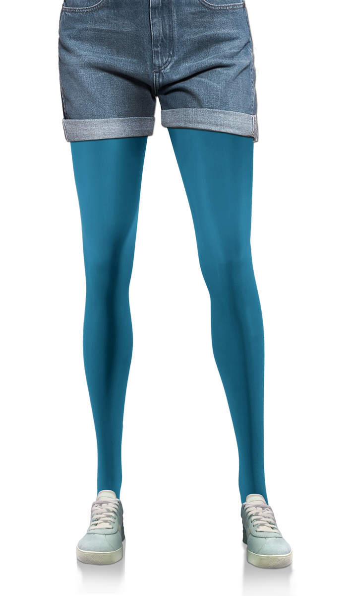 2x Kolorowe rajstopy kryjące z microfibry Hiver 40DEN