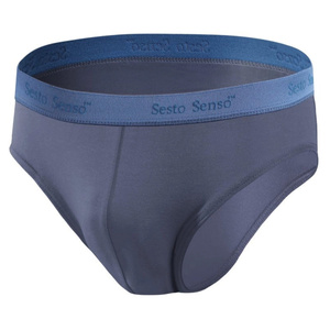 Niebieskie elastyczne slipy męskie 95% bawełna Wild Cat Sesto Senso – komfort i trwałość