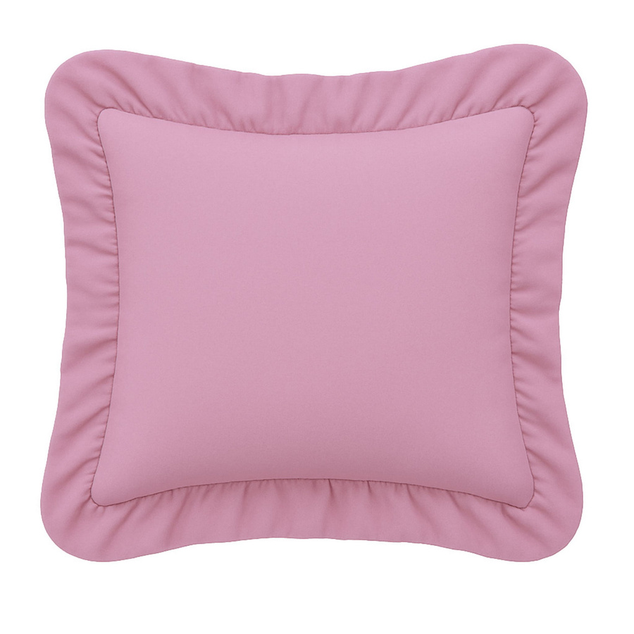 Różowa pikowana poszewka dekoracyjna RUFFY Spod Igły i Nitki – upiększa wnętrze