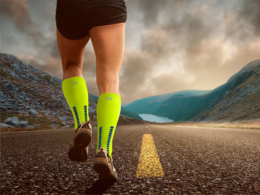 Skarpety Podkolanówki Sportowe Kompresyjne SKB12
