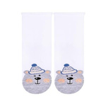 Skarpetki świąteczne z misiem art. 138 KP125 biały