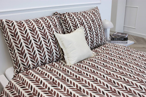 POŚCIEL BAWEŁNA KŁOS BEŻ