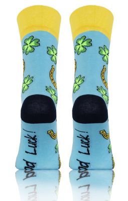 Długie Skarpetki Kolorowe Bawełniane Unisex 90% Bawełna z Zabawnym Wzorem Sesto Senso