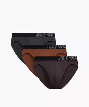 Slipy Męskie 3mp-209 Brązowe/Szare