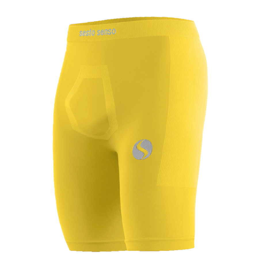 Żółte bezszwowe spodenki męskie Thermo Active CL41 Sesto Senso – komfort i ochrona