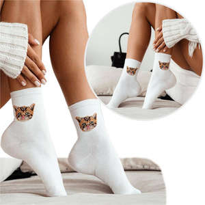 Skarpetki damskie Kocie głowy