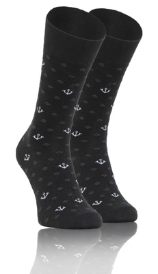 Eleganckie skarpety męskie garniturowe 90% bawełna Sesto Senso – komfort i styl na co dzień.