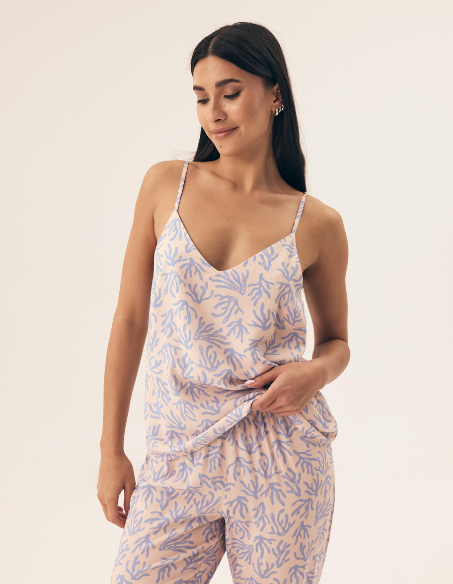 Damska piżama Nadar 42665 light blue