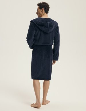 Szlafrok męski 43374 dark blue