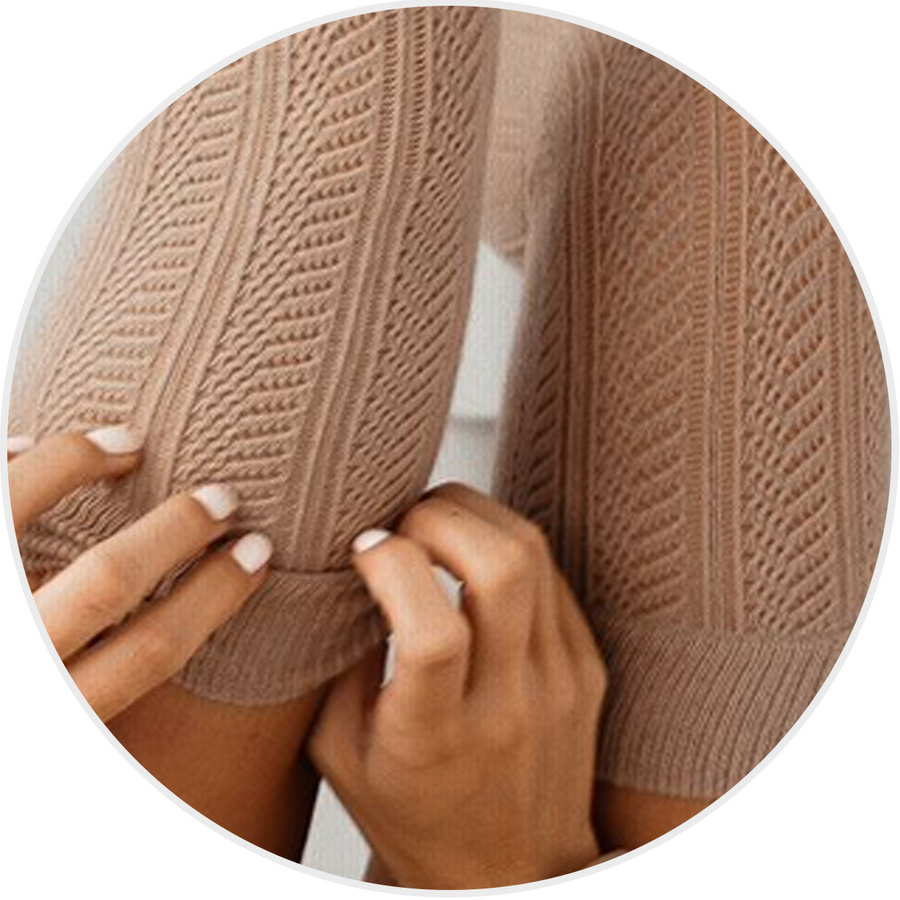 Zakolanówki Ażurowe Jodełka 347