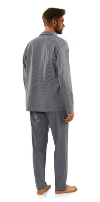 Piżama Męska Rozpinana Długi Rękaw