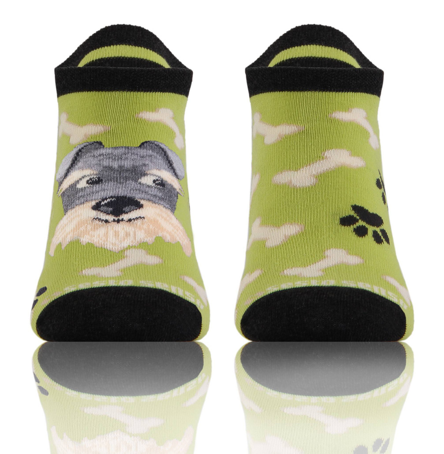 Pieski zielone skarpety stopki unisex 90% bawełna Finest Cotton Sesto Senso – styl i wygoda