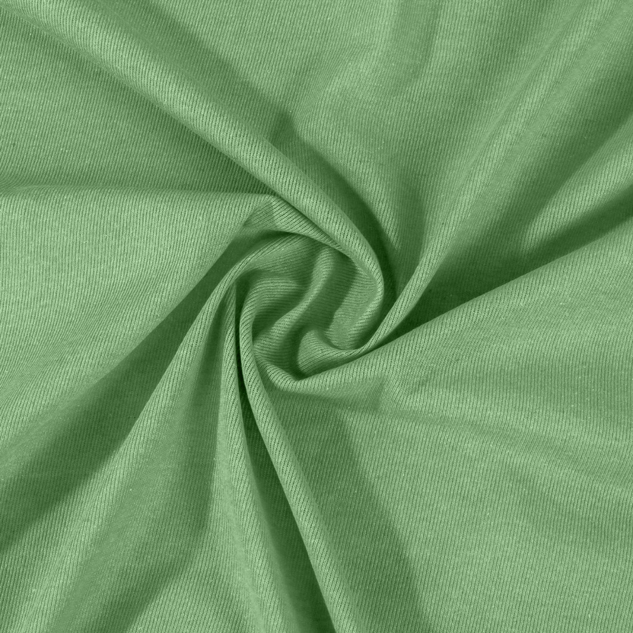 Jasnozielone elastyczne prześcieradło z gumką 80% bawełna Jersey Sesto Senso – komfort snu