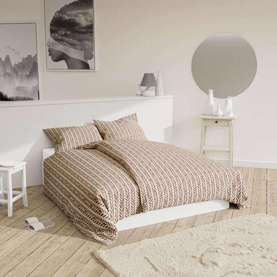 POŚCIEL BAWEŁNA KŁOS BEŻ