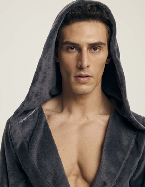 Szlafrok męski Vocal 43447 szary