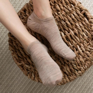 Skarpetki stopki damskie z wełny merino 3-pack